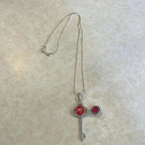 Snap Jewelry Necklace, With two 12mm Mini Snaps, New